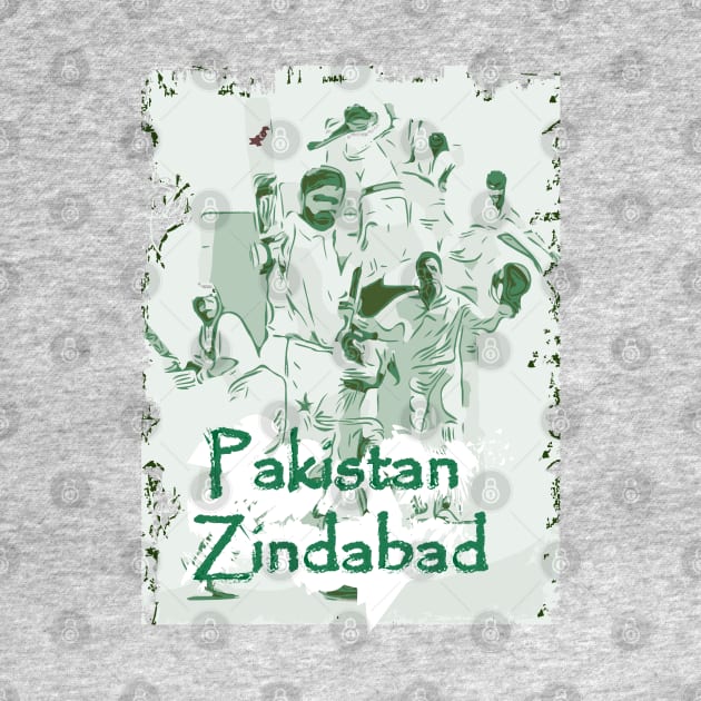 Pakistan Cricket Zindabad T20 Men In Green by FasBytes